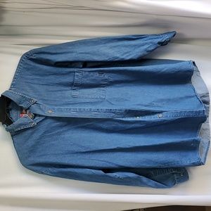 Mens Denim Dickies Long sleeve shirt. Size large